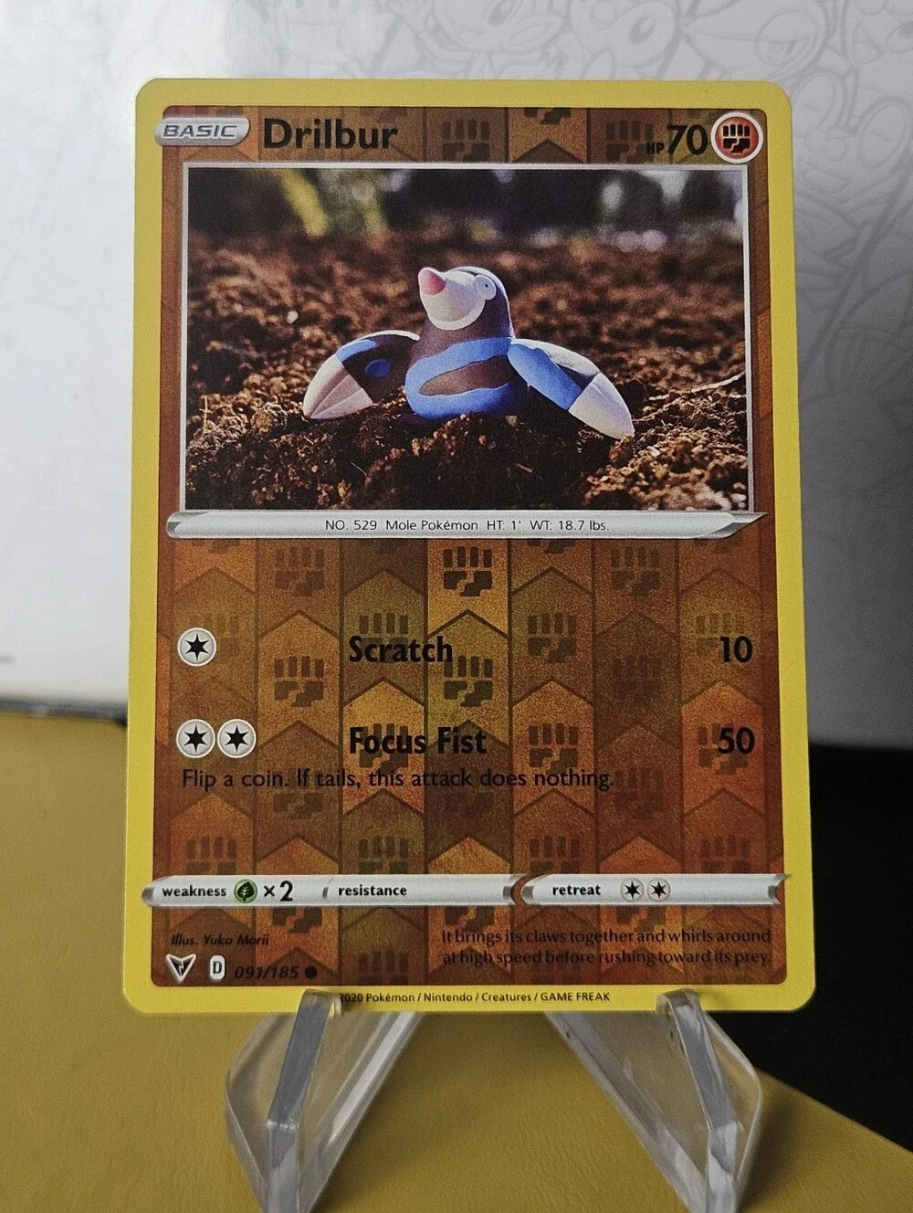 Drillbur 091/185 Pokemon TCG Reverse Holo Rare